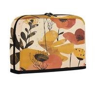 sanluoli Pencil Case Holder Large Capacity Makeup Large Storage Organizer for Teen Elementary Abstract Art Illustrations Flowers