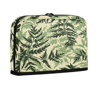 sanluoli Pencil Case Large Capacity Cosmetic Bag Sturdy Coin for Preppy School Old Slow Style Fern Green Leaf