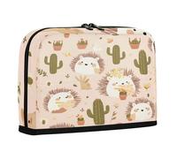 sanluoli Pencil Case Large Capacity Makeup Bag Multifunctional Case Pencil Holder for Student College Hedgehogs Cute Cartoon