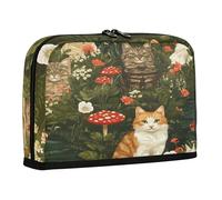 sanluoli Pencil Case Large Capacity Pen Bag Large Multi-Purpose Bag for Student School Supplies Sturdy Manx Cats A River