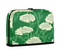 sanluoli Pencil Case Large Capacity Pen Case Organizer Soft Stationery Bag for Boys Preppy School Carnation Lace Grass Green