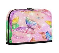 sanluoli Pencil Case Large Capacity Pen Pencil Case Large Case Pencil Holder for Man Grade School Supplies A Butterfly That Sparkles
