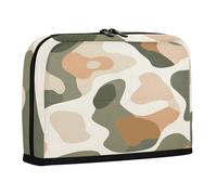 sanluoli Pencil Case Organizer Large Capacity Make Up Bag Portable Organizer Box for Teen Boys High School Supplies Abstract Gray-green Floral Pattern