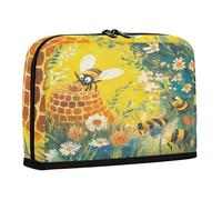 sanluoli Pencil Cases Large Capacity Make Up Bag Big Capacity Multi-Purpose Bag for Man High School Bee Collecting Honey