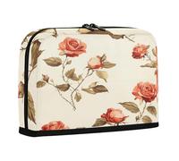 sanluoli Pencil Cases Large Capacity Makeup Bags Multifunctional Desk Organizer for Kids School United States Rose Beauty Flowers