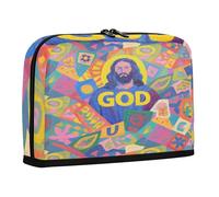 sanluoli Pencil Holder Case Large Capacity Makeup With Slot Case Pencil Holder for Adolescentes School Must Haves Colorful Cartoon God Fashion