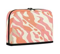 sanluoli Pencil Organizer Case Large Capacity Makeup Bags Lightweight Multi-Purpose Bag for College Student School Must Haves Salmon Peach Sandy Beige