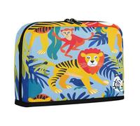 sanluoli Pencil Pen Case Large Capacity Pen Pencil Case Large Storage Organizer for Teen Preppy School Lion Tigers Monkey