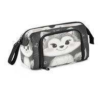 sanluoli Pencil poucheses Large Capacity Big Pencil Case Portable Pencil Case for Kids for Boys School Must Haves Oil Painting Feeling Cute Cat