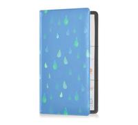 sanluoli Personalized Freshness Drops Premium Leather Car Registration and Insurance Holder Essential Wallet Case for Any Car, Truck, Motorcycle, Trailer or Boat