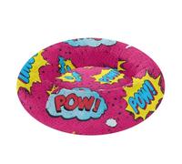 sanluoli Pop Art Graffti Pow Pet Cat Beds Warm & Cozy Dog Pillow Bed for Small Size Pets Sleeping M
