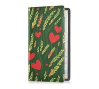 sanluoli Spring Wheatgrass Country Style Valentine's Day Pu Leather Car Registration & Insurance Card Holder Wallet Accessories Case for Any Car, Truck, Motorcycle, Trailer or Boat