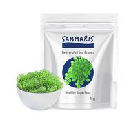 SANMARIS sea grapes, dehydrated, vegan, algae snack, green caviar, dried seaweed, weight loss, crunchy (25 Gram)