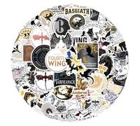 Sanmatic 100pcs Fourth Wing Stickers for Suitcase Skateboard Laptop Computer Water Bottles Car Teens Boys Girls Decal