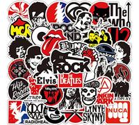 Sanmatic 100pcs Music Rock and Roll Stickers for Suitcase Skateboard Laptop Computer Water Bottles Car Teens Boys Girls Decal