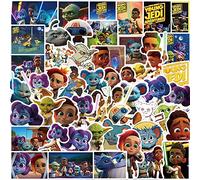 Sanmatic 50pcs Young Jedi Adventures Stickers for Suitcase Skateboard Laptop Computer Water Bottles Car Teens Boys Girls Decal