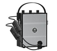 SANMIC 50W Voice Amplifier with 2 Headset Microphones,Microphone with Speaker, Portable Sound System with Microphone,Bluetooth Speaker Megaphone for Teachers, Classroom, Outdoor, Events -S98Plus
