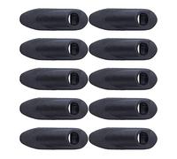 Sanmum 10 Pieces Bike Cable Pipe Clamp Grommets Brake Shifter Line Single Hole Housing Fixed Device Embedded Buckle Cable Wire Tube Clamp (Black Version B)
