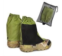 Sanmum Hiking Canvas Gaiters Short Gators Waterproof Leg Gaiter | Low Ankle Shoes Covers for Outdoor Mountain Climbing Walking Running Backpacking