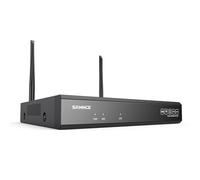 SANNCE 10-Channel 5MP Wireless Security Camera NVR System with Dual WiFi, 2-Way Audio, H.264+, Alexa Compatibility, No HDD Included