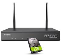 SANNCE 10 Channel Network Video Recorder 5MP for Wireless Security Camera Systems, WLAN CCTV NVR H.264+ 2-Way Audio, Works with Alexa, Dual WiFi, 2TB HDD