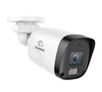 SANNCE 3MP POE CCTV Security Cameras for House Security, Outdoor Security Camera with Audio, 4mm Lens, 30m Night Vision, IP67 Weatherproof, Motion Detection, No Power Adapter Included