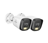SANNCE 3MP PoE Security Cameras Outdoor with Human/Vehicle Detection, Full Colour Night Vision, Audio Recording, IP66 Weatherproof, 2 Pack