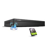 SANNCE 4K PoE CCTV NVR 16 Channel Security Network Video Recorder, Supports 8MP/5MP/4MP/1080P HD IP Cams 24/7 Surveillance Recording Home Security Camera System, Vehicle Detection (NVR + 2TB HDD)