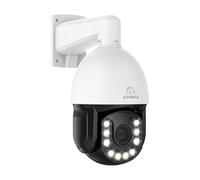 SANNCE 4K PTZ POE Camera Outdoor, 20X Optical Zoom CCTV Camera, Outdoor Security Camera for House Security, AI Human Tracking, Two-Way Audio, IP66, Dual Power