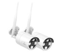 SANNCE 4K Wireless CCTV Cameras Outdoor Weatherproof Metal Expandable Camera for N98WHG 4K NVR Security System IP66 WiFi Home Security, Two-Way Audio