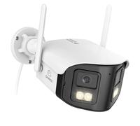 SANNCE 4MP Wireless Security Camera with 64GB Micro SD Card, 170° Ultra-Wide View, 10X Zoom, WiFi 6, Colour Night Vision, Two-Way Audio, Human Detection, IP66 Weatherproof Outdoor Surveillance Camera