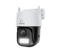 SANNCE 5MP PTZ PoE Camera Outdoor, AI Human Vehicle Detection, Full Colour Night Vision, 2-Way Audio, IP66 Outdoor Security Camera for House Security, Auto Tracking, Works with N98PBM Only