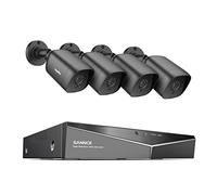 SANNCE 8CH 1080P Home Surveillance Camera System, 5-in-1 Hybrid Digital Video Recorder DVR and 4 x TVI Weatherproof CCTV Cameras, Easy Remote Access, Wired Security Camera System Outdoor, NO HDD