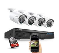 SANNCE 8CH 5MP POE CCTV System with (4) 1080P Outdoor Security IP Camera and 1TB HDD (Audio Recording, Metal Casing, P2P, Motion Alert and Screenshot)