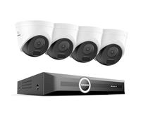 SANNCE 8CH PoE CCTV Security Camera System, 4× 5MP Cameras Built-in Audio with POE 6MP NVR, AI Human/Vehicle Detection, No HDD