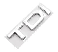 SANNIFA Car Emblems for Audi A3 A4 A5 A6 A7 A8 Q2 Q3 Q5 Q7 Q8 TDI,Front and Rear Emblems Logos Car Logo Car Body Tuning Styling Accessories,Silver