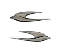 SANNIFA Car Emblems for Peugeot E-3008 E-5008 GT Allure 2024 2025, Front and Rear, Black