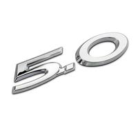 SANNITOU Car Emblems for Jaguar XJ XJL XF Xe 3.0 V6 5.0 V8,Front and Rear Emblems Logos Car Logo Car Body Tuning Styling Accessories,5.0