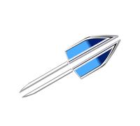 SANNITOU Car Emblems for Mercedes E-Klasse C207 / A207 Bj. 2009-2017, Front and Rear Emblems Logos Car Logo Car Body Tuning Styling Accessories,Blue