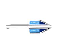 SANNITOU Car Emblems for NIssan Elgrand E50 E51 E52,Front and Rear Emblems Logos Car Logo Car Body Tuning Styling Accessories,Blue