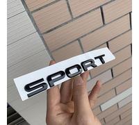 SANNITOU Front and Rear Emblems Logos for Land Rover Range Rover Sport - Black Car Body Tuning Styling Accessories