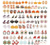 SANNIX 110Pcs Enamel Charms Pendants for Bracelet Necklace Making