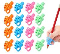 SANNIX 16 Pack Pencil Grips for Kids Handwriting, Pencil Holder for Kids, Handwriting Grip, Ergonomic Training Pencil Grips, Writing Tool for Toddlers, Preschoolers, Children,3 Finger Grips