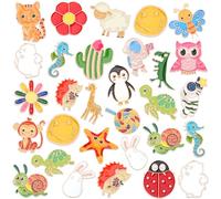 SANNIX 60Pcs Enamel Pins Bulk Set, 30 Styles Cute Cartoon Brooch Pins for Backpacks, Clothes, Bags, Hats - Funny Lapel Pins Button Badges Accessories