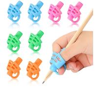 SANNIX 8 Pack Pencil Grips for Kids Handwriting, Pencil Holder Grip Posture Correction Training Pen Writing Aid Tool for Preschools & Elementary Schools
