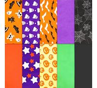 SANNIX Halloween Tissue Paper, 100 Sheets for Wrapping Boxes, 10 Patterns, Ghost Bat Art, 13.8 x 19.7 Inch (100/Pack)