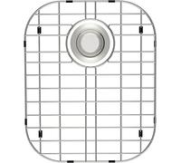 SANNO Kitchen Sink Protectors,Sink Grid with Rear Drain Hole, Double Sink Rack, 16.14"*13",Stainless Steel