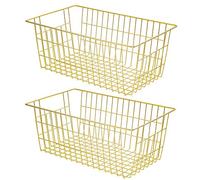 SANNO Wire Storage Baskets, Freezer and Pantry Organizing Set for Kitchen, Home, Bathroom, Tables, Countertops, Office