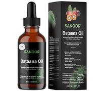 SANOOR®African Batana Oil - 100% Pure Cold-Pressed Hair & Scalp Elixir - Deeply Moisturizing Hair Butter with Antioxidants & Omega Fatty Acids - Strengthens, Repairs & Promotes Growth - 60 ml
