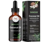 SANOOR® Tropical Bliss Coconut Oil Nectar - 100% Pure Cold-Pressed Virgin Coconut Oil for Hair Growth & Thickness, Deep Moisturization & Strengthening, Skin & Scalp Soothing, Vitamin-Rich 60 ml